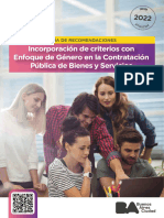 Enfoque de Genero en La Contratacion Publica de Bienes y Servicios