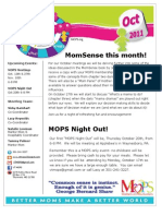 Momsense This Month!: Upcoming Events