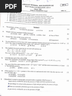 Apeejay Chem Half Yearly Questions