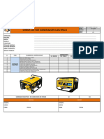 Check List Generador Electrico