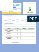 Evaluacion Trimestral Bloque1 Sexto Grado 2023 2024