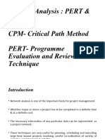 Network Analysis - PERT N CPM