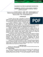 Avaliação Da Qualidade Do Glúten e Elaboração de Biscoitos