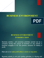 BBA140 - Lecture 1 - Business Environment