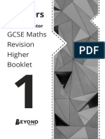 (Booklet) KS4 Mastery Higher 1 - Answers - Single Pages