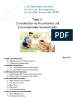 Tema 3. Consideraciones Importantes Del Entrenamiento Personalizado