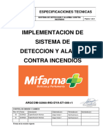 Especificaciones Tecnicas-Dya - Sodimac Ormeño