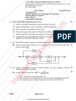 Be - Mechanical Engineering - Semester 5 - 2023 - May - Mechanical Measurements and Controlsrev 2019 C Scheme