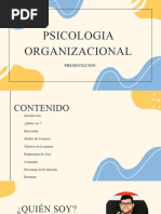 Psicologia Organizacional - BIENVENIDA