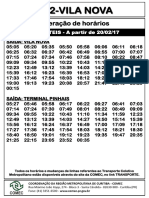 Vila Nova Horarios 2023