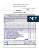 ANSIEDADE - Escala de Ansiedade Geriatrica GAI