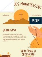 3 Religiones Monoteísteas (Cristianismo, Judaísmo, Islam)