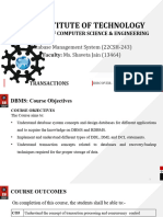 Lecture 3.2.1 - Introduction To Transaction Processing AND Lecture 3.2.2 - Transaction Properties and States