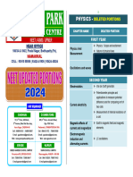 Neet Updated Portions - Booklet