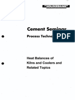 Heat Balances of Kilns and Coolers and Related. Topics