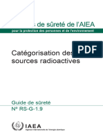 Normes de Sûreté de l'AIEA: Catégorisation Des Sources Radioactives