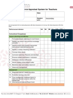 Lesson Observation Template