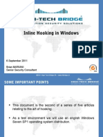 Inline Hooking in Windows
