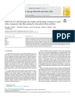 Field Test of A Self Sintering Anti Soiling Thin Film Coating For Solar PV