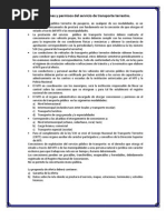 Concesiones y Permisos Del Servicio de Transporte Terrestre