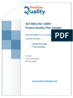 930c 20 - ISO9001 2015 - Quality Plan Sample - No Manual 1