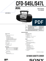 Service Manual: CFD-S45L/S47L