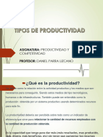 Tipos de Productividad