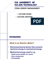 Lecture Seven - Electrical Motors