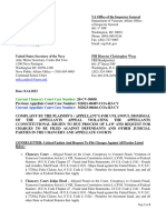 Cover Letter To DOJ FBI VA OIG SECNAV Critical Update 8-18-2023