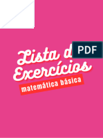 Lista de Exercicios de Matematica Basica para A ETEC