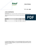 Ficha Técnica: DESCRIPCIÓN: Papel Con Capa Termo-Sensible y Recubrimiento Protector Contra Agentes Externos