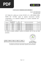 Certificado de Remuneraciones AFPModelo