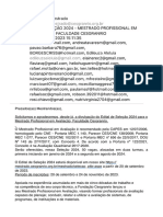 Edital Seleção 2024 - Mestrado Profissional em Avaliação - Faculdade Cesgranrio