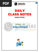 Polity 02 - Daily Class Notes - UPSC Prahar 2024 (Hinglish)