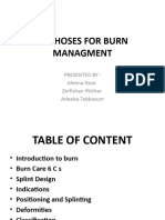 ORTHOSES FOR BURN MANAGMENT by DR Laiba Hashmi