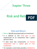 CH 3 - Risk and Return