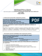 Guía para El Desarrollo Del Componente Práctico y Rúbrica de Evaluación - Unidad 2 - Fase 4 - Componente Practico - Salida de Campo