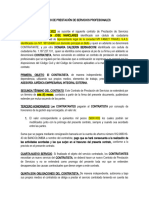 Modelo de Contrato de Prestacion de Servcios Profesionales