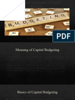 Module 2 - Analysis and Techniques of Capital Budgeting