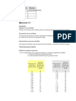 EJERCICIO 11 Estádistica