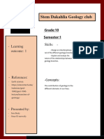 Stem Dakahlia Geology Club: Skills: - Learning Outcome: 1