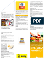 Folder Armazenamento e Preparo de Alimentos