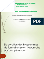 Exposé 01 Elaboration Des Programmes Selon l'APC FF