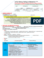 Smart Sheet For History Taking in Obstetrics