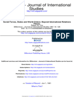 Cox Robert Social Forces States and World Orders - Beyond International Relations Theory