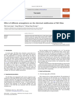 Effect of Different Atmospheres On The Electrical Stabilization of NiO Lms