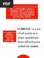 Relationships Among Chords, Arcs, Central Angles