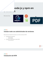 Instalar Node Js y NPM en Debian 11