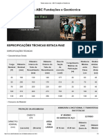 Tabela Estaca Raiz ABC Fundacoes e Geotecnica