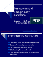 Foreign Body Aspiration.